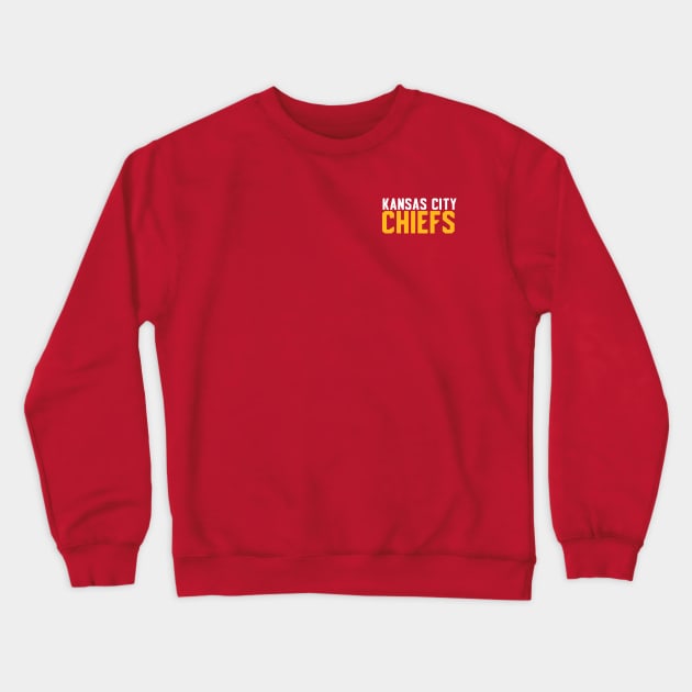 Kansas City Chiefs small logo Crewneck Sweatshirt by CovpaTees